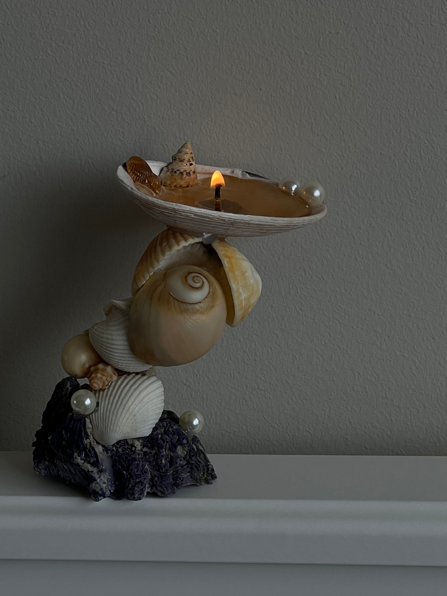 Shell Candle Holder and Candle Making Workshop