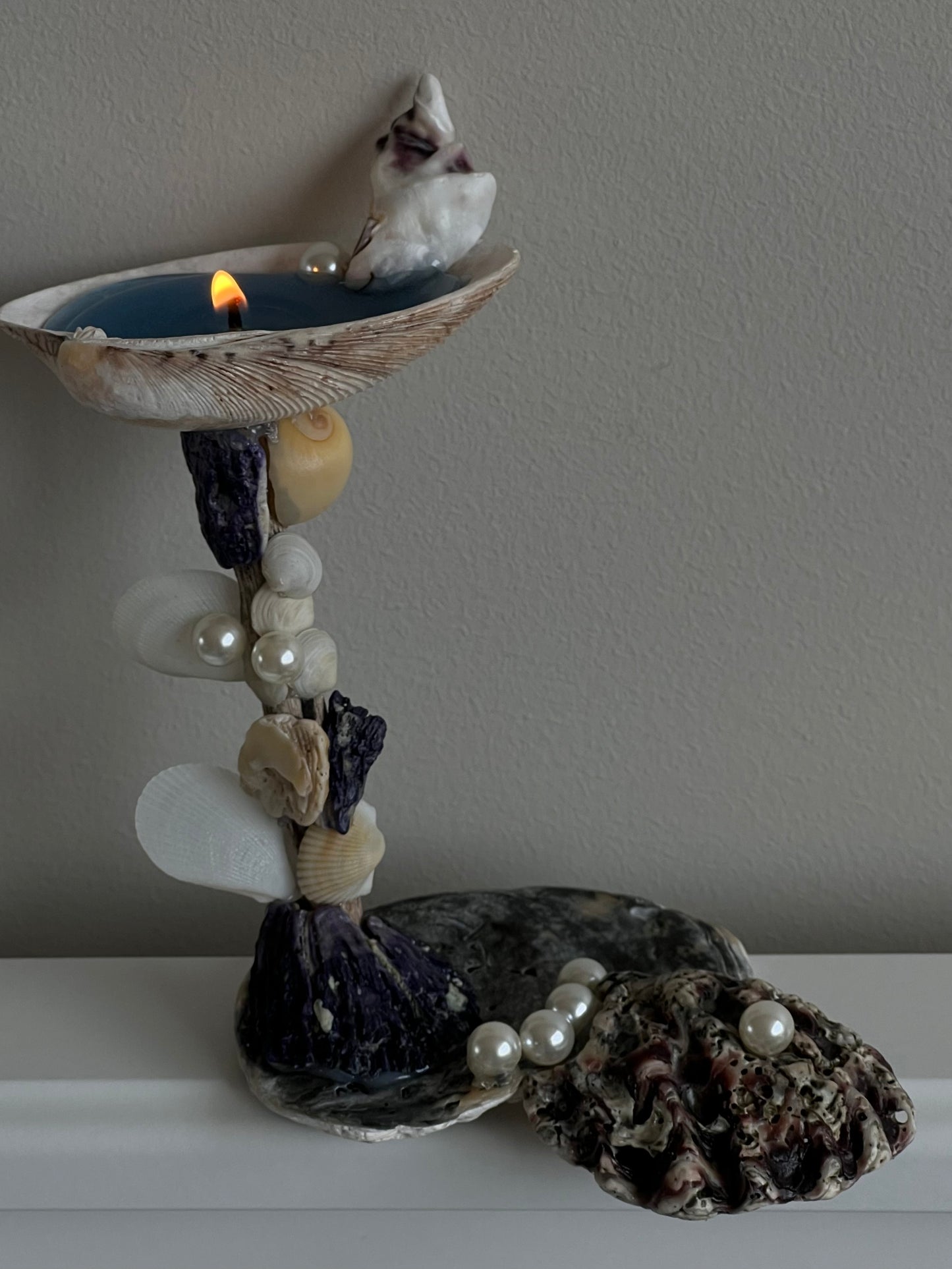 Shell Candle Holder and Candle Making Workshop