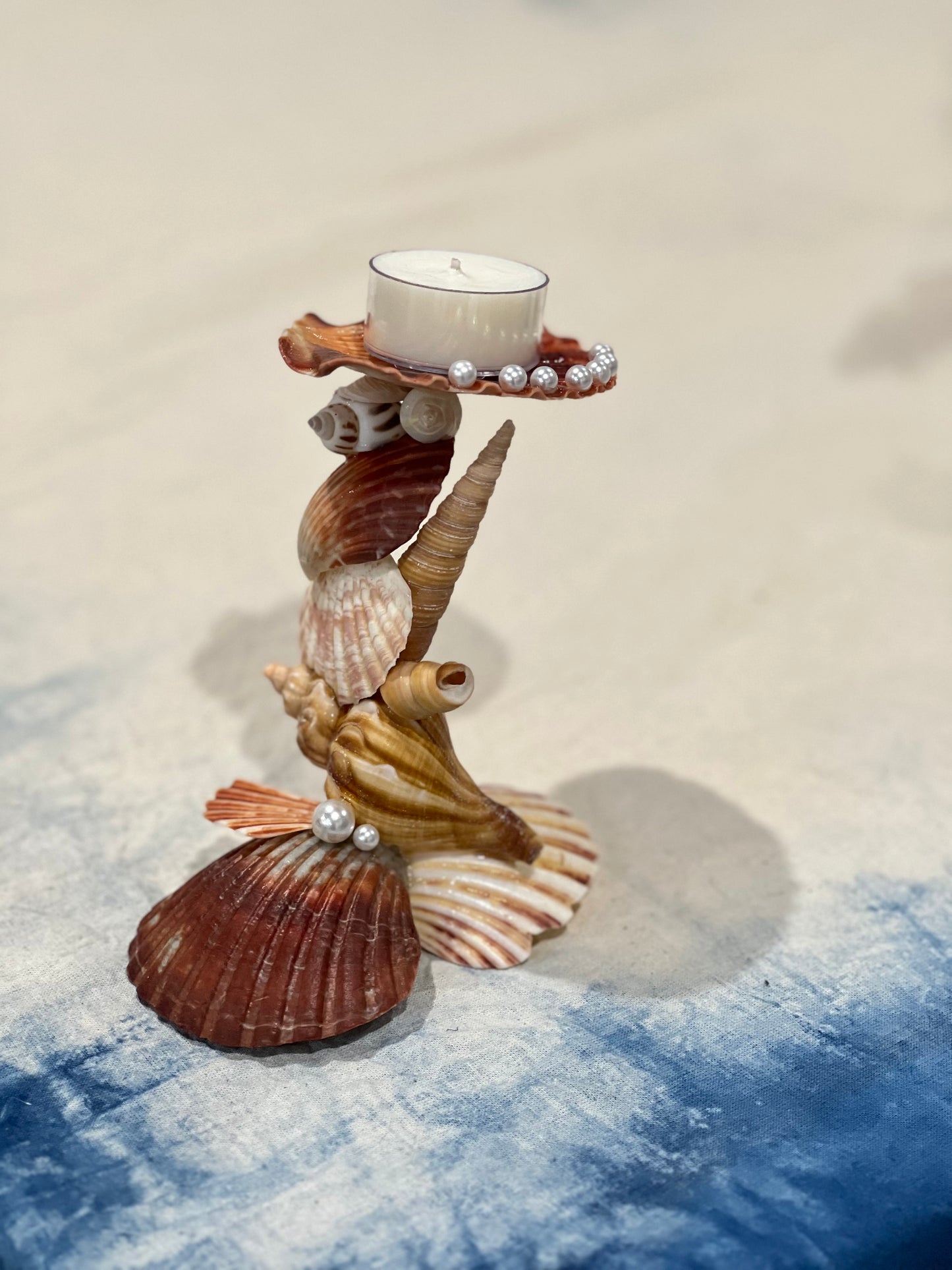 Shell Candle Holder and Candle Making Workshop